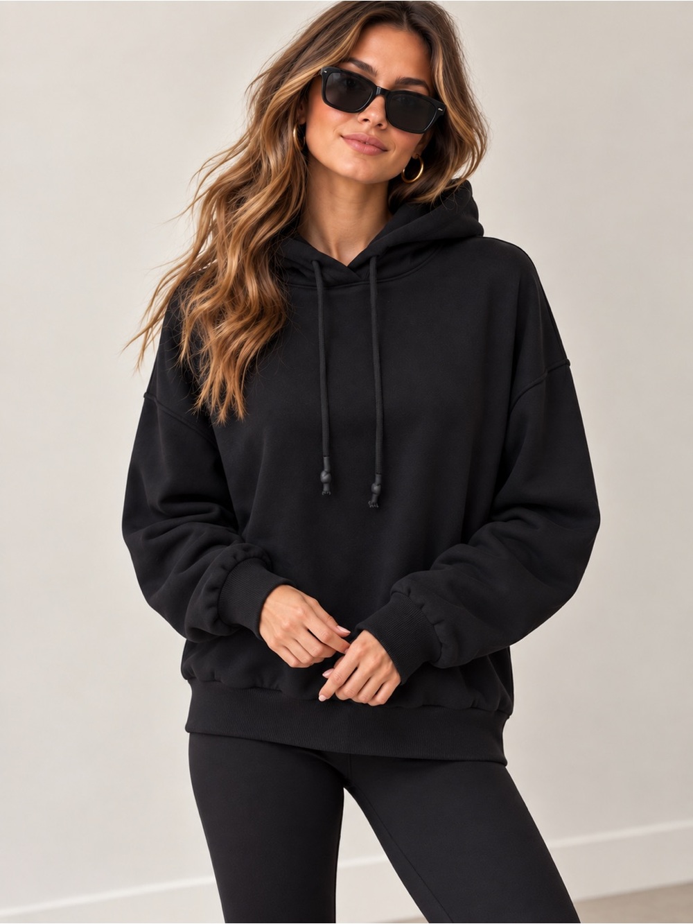 H&M Divided Black Hoodie L